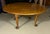 Wood Vintage Stickley Round Cherry Queen Anne Style Coffee Table With Polished Granite Top For Sale - Image 7 of 9