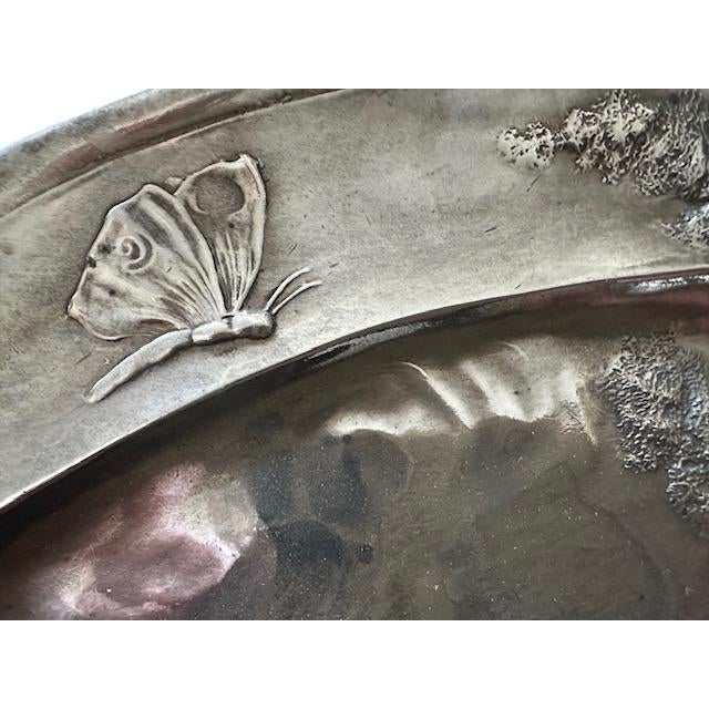 Silver Early 1900s Kaiser KayserZinn Platter Diana Goddes of the Hunt For Sale - Image 8 of 9
