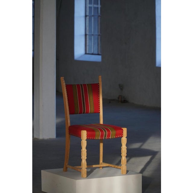 Mid-Century Modern Danish Oak Dining Chairs by Henning Kjærnulf, 1960s, Set of 6 For Sale - Image 4 of 18