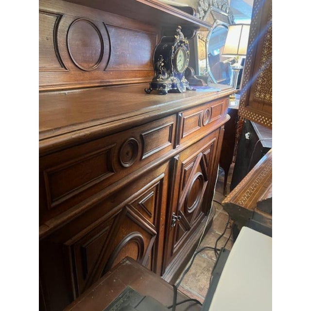 Antique French Renaissance Oak Hunt Server For Sale - Image 11 of 11