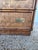 Vintage 1980s Chinoiserie Faux Bamboo and Parquetry Campaign Gentleman's Dresser For Sale - Image 9 of 15