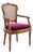 French Louis XVI Style Carved Walnut Cane Fauteuil Armchair For Sale