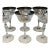 1960s U S State Dept Gold Seal (6) Champagne Glasses For Sale