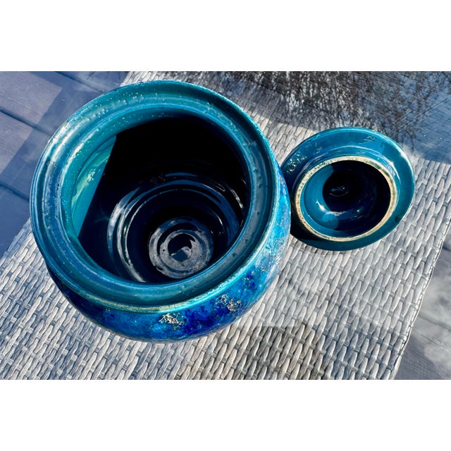 1960s Bitossi Lidded Cinese Urn by Aldo Londi for Rosenthal Netter For Sale - Image 9 of 12