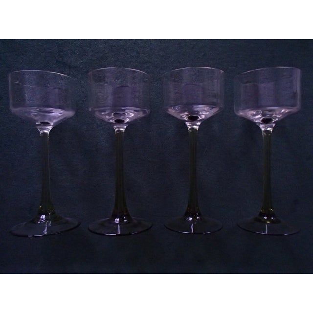Antique White Wine Crystal Glasses, Set of 10 For Sale - Image 5 of 11