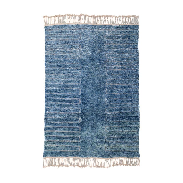 Hand-Knotted Wool Rug by Azele Studio For Sale - Image 10 of 10