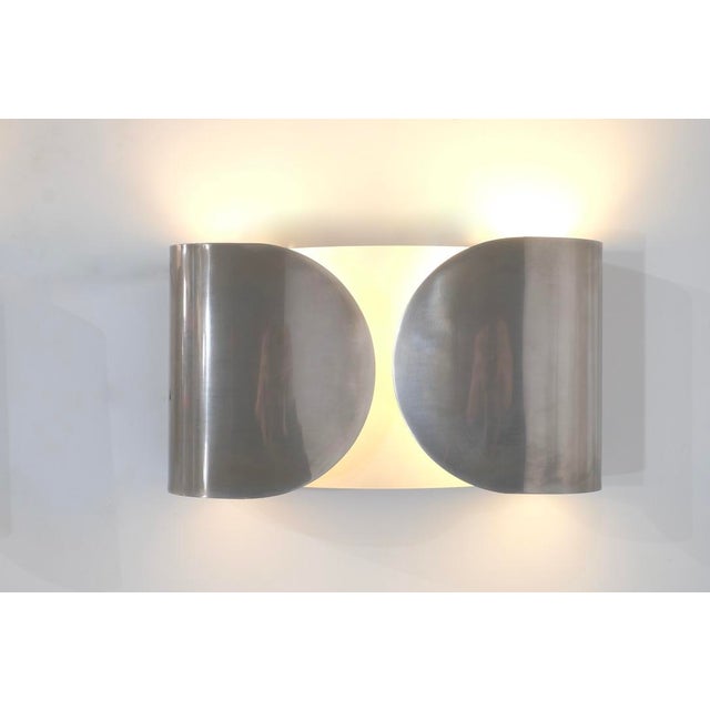 Gray Flogio Wall Lights by Tobia & Afra Scarpa for Flos, 1970s, Set of 2 For Sale - Image 8 of 16