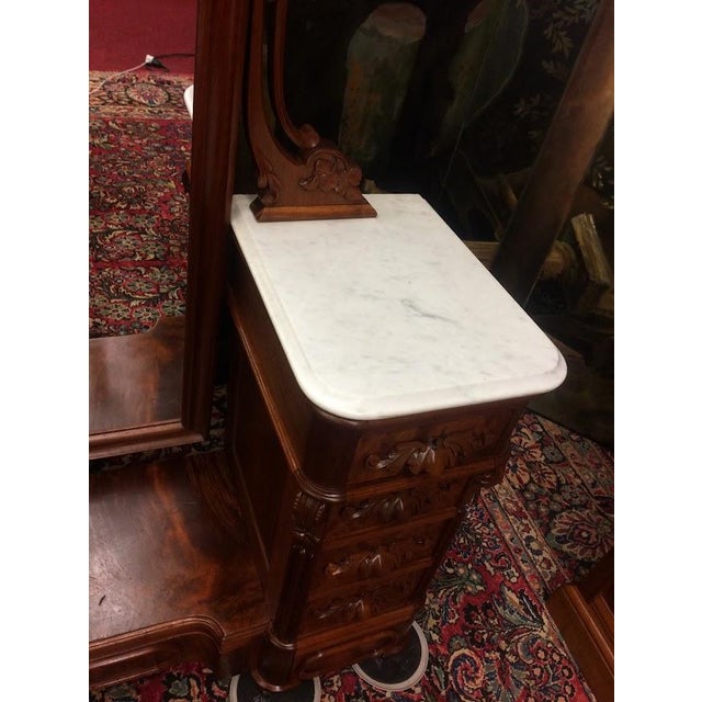 Antique Dressing Mirror, Full Length Victorian Dresser Mirror For Sale - Image 16 of 17