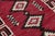 Slate Gray 3x5 Contemporary Handmade Modern Navajo Style Crimson Wool Runner Rug For Sale - Image 8 of 8