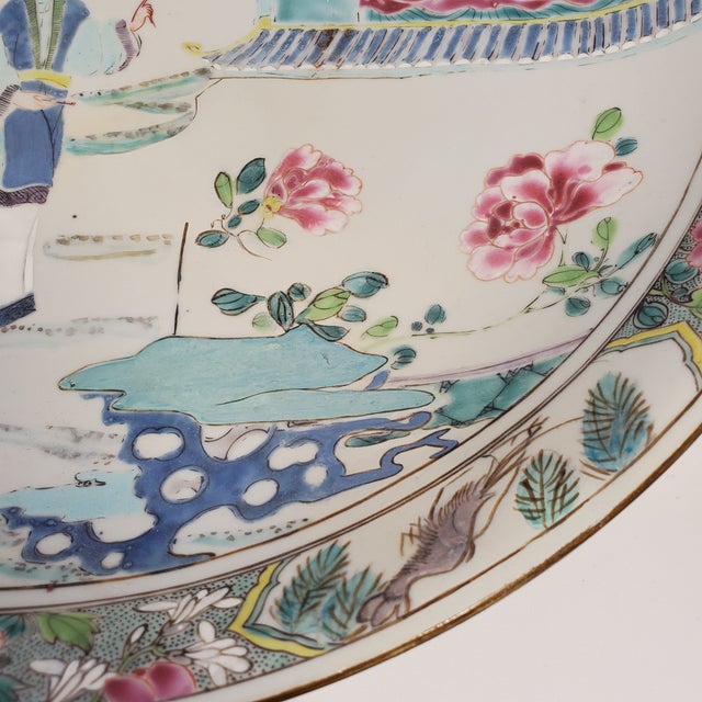 Large Vintage Asian Platter For Sale - Image 4 of 10