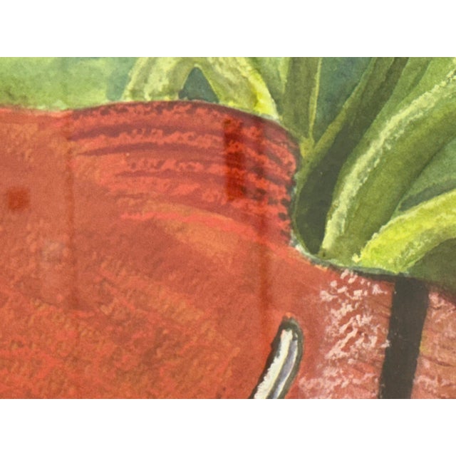 Red Circa 2002 Ederris Mixed Media Red Fish Artwork For Sale - Image 8 of 12