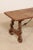 Brown Antique Spanish Wooden Coffee Table with Carved Lyre-Legs and Iron Stretchers For Sale - Image 8 of 13