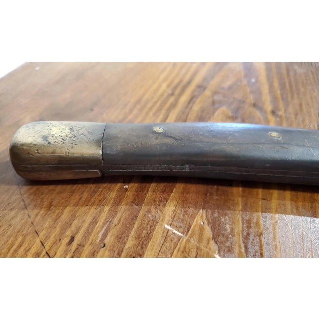 Metal 19th-Century Hand-Forged Steel and Bronze Tobacco Hatchet From Virginia For Sale - Image 7 of 11