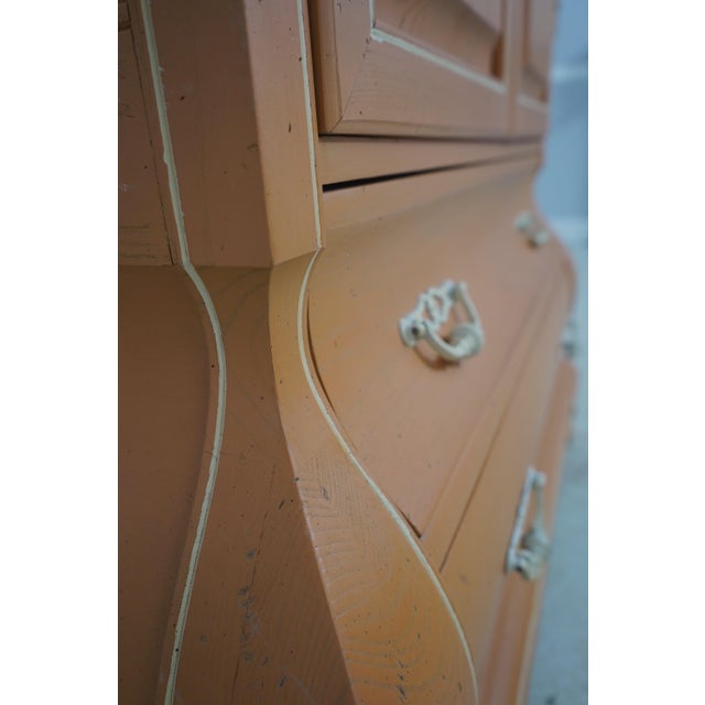 Italian Paint Decorated 2 Door Armoire For Sale - Image 16 of 18