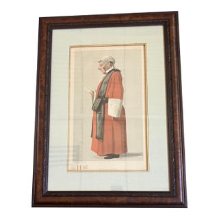 Late 19th Century Vanity Fair Spy Chromolithograph of Red Robe Judge Sir Archibold Levin Smith, Framed For Sale