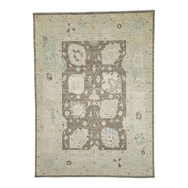 Oushak Rug 10'1" x 13'11" For Sale