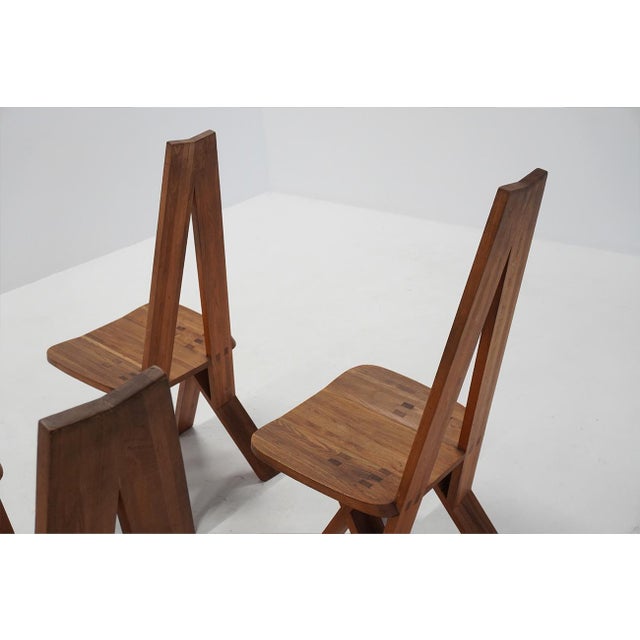 Vintage S45 Chlacc Dining Chairs by Pierre Chapo, 1970s, Set of 6, in Very Good conditions. Designed 1960 to 1969 I have...