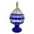 Metal German Blue Bohemian Crystal Bowl with Silver Lid by Hermann Behrnd, Dresden For Sale - Image 7 of 7