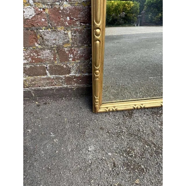 Antique English 19th Century Gilt Overmantle Mirror. For Sale - Image 3 of 7