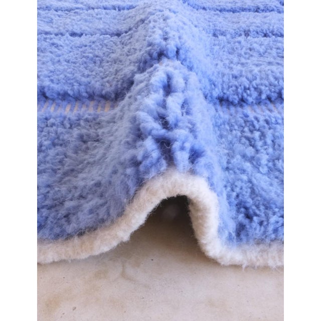 2020s Blue Contemporary Moroccan Rug - 11.5 X 7.9 Ft For Sale - Image 5 of 8