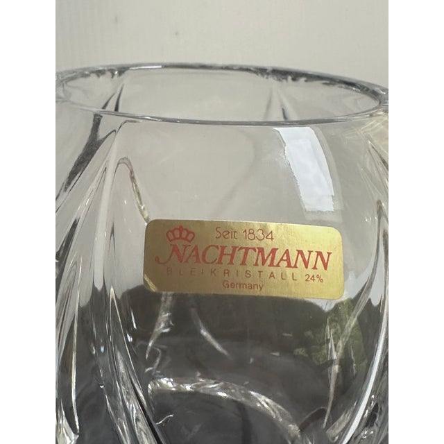 Mid-Century Modern 1960s Nachtmann Germany Bleikristall 24% Lead Crystal 6"h Bowl Vase For Sale - Image 3 of 18