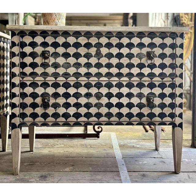 Italian Chests of Drawers in Pinewood, Early 20th Century, Set of 2 For Sale - Image 10 of 18