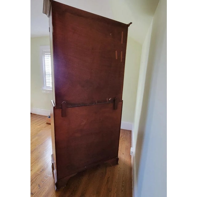 Wood Early 20th C American Walnut Secretary Desk With Display Bookcase For Sale - Image 7 of 10