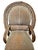 Wood Vintage Adirondack Bent Willow, Velvet Mohair-Upholstered Chaise Lounge For Sale - Image 7 of 10