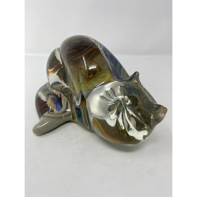 Murano Glass Cat For Sale - Image 4 of 6