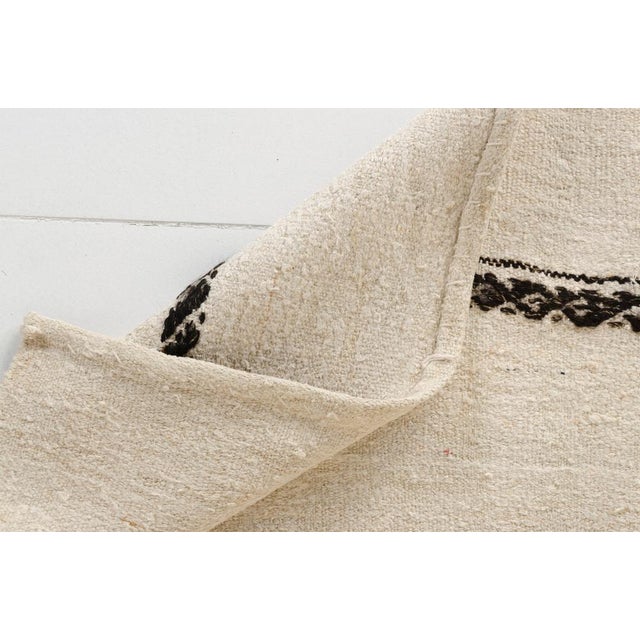 Handmade Bohemian Hemp Rug, 1960s For Sale - Image 3 of 12