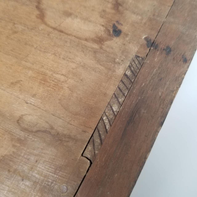 Vintage Japanese Wooden Three-Drawer Chest For Sale - Image 14 of 14