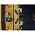 Navy Blue 1920s Antique Chinese Floral Navy Deep Serene Landscape Deco Peking Knotted Rug For Sale - Image 8 of 10