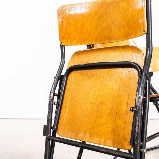 German University Folding Dining Chairs, 1960s, Set of 4 For Sale - Image 11 of 14