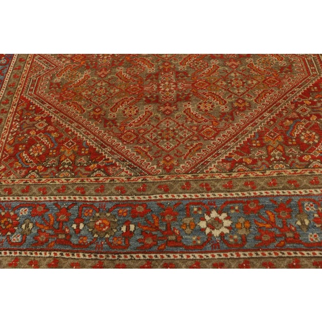 Antique Persian Mishan Malayer Rug - 04'00 X 06'08 For Sale - Image 4 of 10