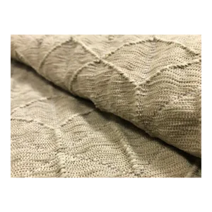 Designer Taupe Geometric Matelasse Chenille Upholstery Fabric