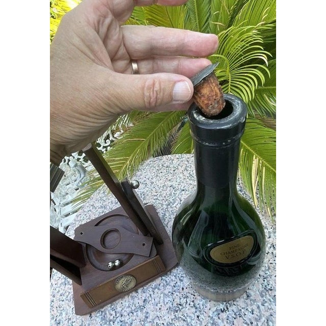 Vintage Champagne Cognac Display Bottle with Mahogany by Rémy Martin For Sale - Image 13 of 18