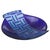Vintage Postmodern Blue Fused Art Glass Sculptural Bowl, circa 1980 For Sale - Image 14 of 17