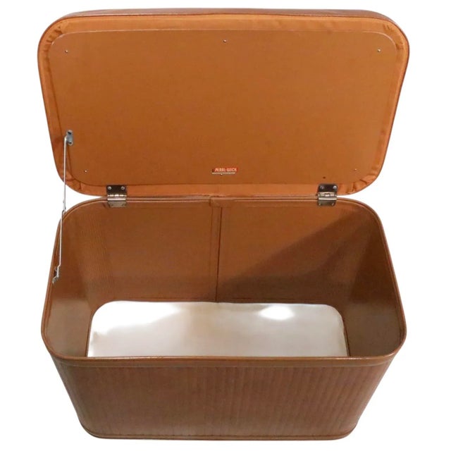 Genuine Pearl-Wick Mid Century Hamper C 1950/60's For Sale - Image 11 of 13