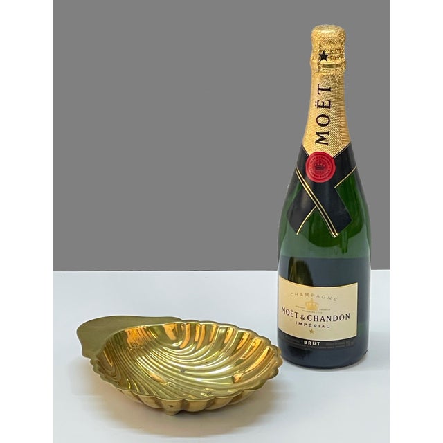 Mid-Century Italian Shell-Shaped Brass Bowl by Renzo Cassetti, 1960s For Sale - Image 13 of 16