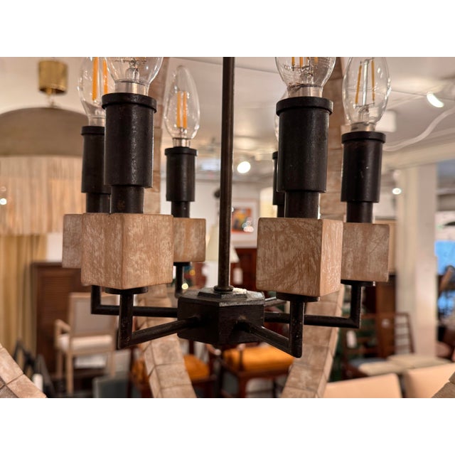 Anthem Wooden Orb Chandelier For Sale - Image 9 of 12