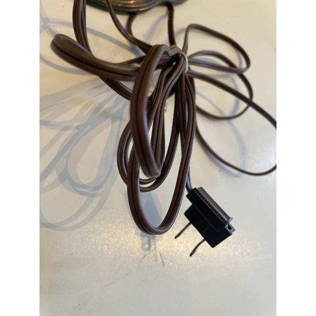 Metal 1960s Sculptural Metal Iris Lamp For Sale - Image 7 of 13