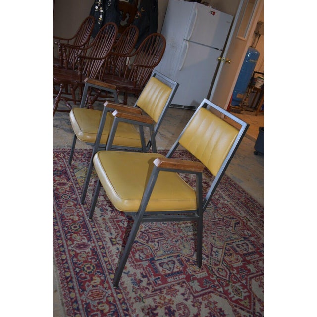 Metal Mid-Century Modern Tri-Par Mfg Co Chicago Chairs - a Pair For Sale - Image 7 of 12