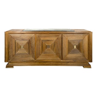 Art Deco Style Walnut Sideboard attributed to Maxime, 1940s For Sale
