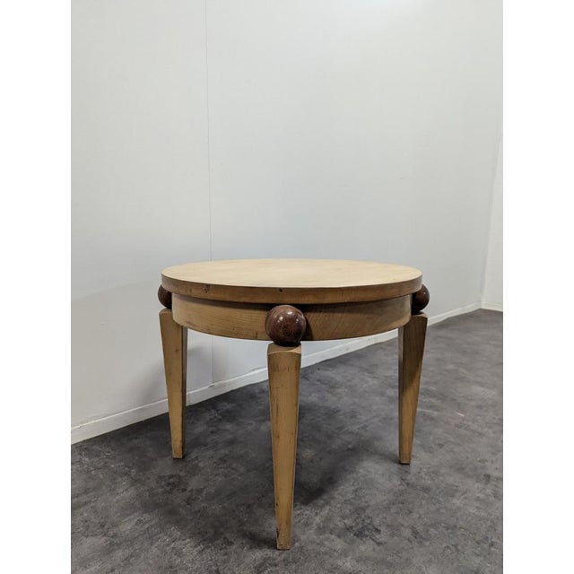 Modern DLG Pedestal Table by Adnet, 1940s, in Very Good conditions.