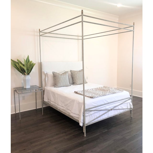 Orleans Upholstered Canopy Queen Size Bed For Sale In New Orleans - Image 6 of 7
