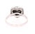 2.34 Carat Black Diamond 14 Karat White Gold Ring, Size 7 For Sale - Image 4 of 5