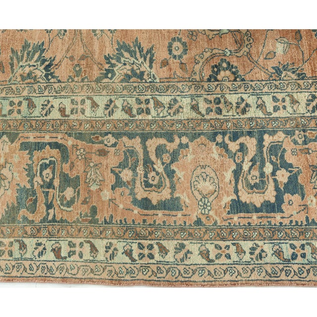 Authentic Persian Tabriz Handmade Wool Rug For Sale In New York - Image 6 of 8
