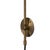 Metal Bloom Wall Lamp Sconce - Weathered Brass, 10" Dia, Shade, Plug-In For Sale - Image 7 of 8