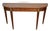 1970s Stickley English Traditional Cherry Satinwood Inlay Console Table Accent Table For Sale