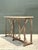 Mid-Century Modern Vintage Patinated Metal and Stone Console Table For Sale - Image 3 of 12
